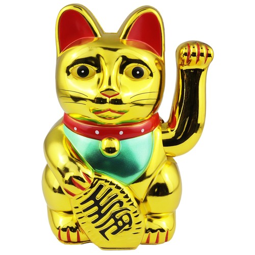 Chat chanceux signe porte