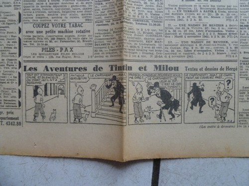 Tintin journal soir - tintin,