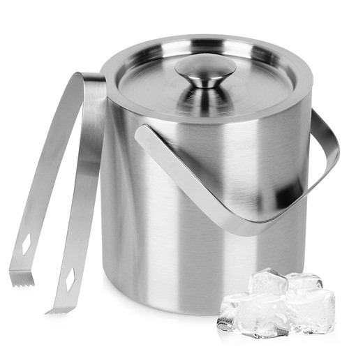 Seau glace inox - à, avec