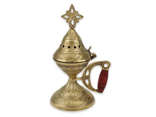 Encensoir orthodoxe gravé