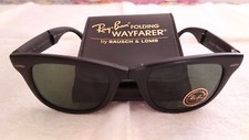 Vintage B&L Ray Ban Bausch & Lomb Wayfarer Folding Mint Condition
