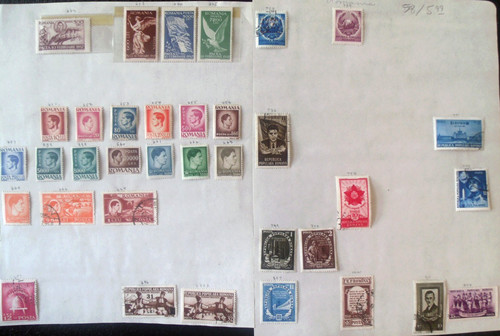 Romania stamps scott - romania,