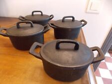 cocotte ovale  noir en fonte