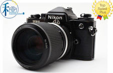 [NEAR MINT w/Lens] Nikon FE2 Black Body SLR Film Camera From JAPAN