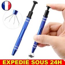✅ Stylo Réparation Outils Ramassage Puce Extracteur Electronique Pince 4 Griffes