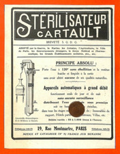 PARIS (MONTMARTRE) POSTER STERILIZER / ADVERTISING ADVERTISING 1911