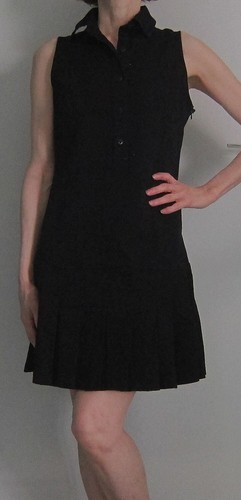 Robe saharienne coton noir - robe,