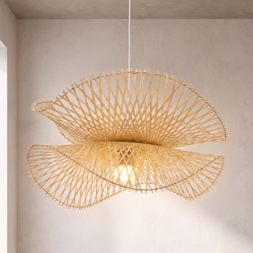 Suspension bambou naturel - bambou, 55