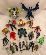 Figurines Ben 10 + montre Omnitrix cristaux pop-up TOUTES BANDAI différentes tailles 