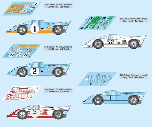 Décal porsche 917k - décal,