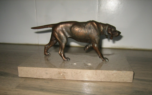Statuette chien chasse en - chasse,