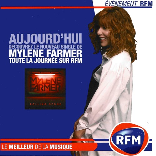 Mylène farmer flyer promo - mylène,