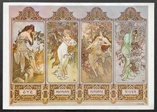 Les Saisons par Alphonse Mucha