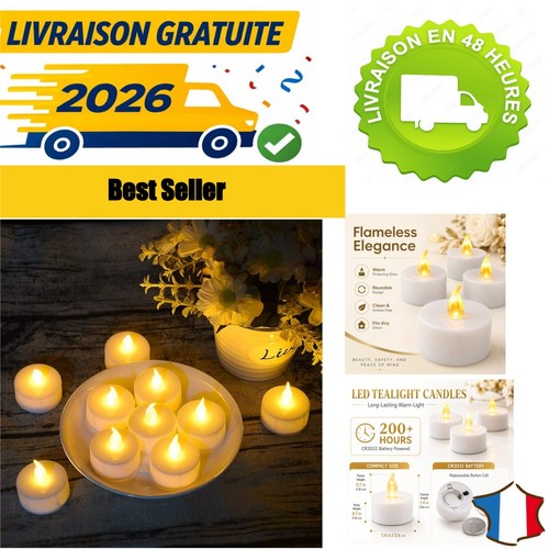 Bougies chauffe plat led - bougies, chauffe-plat