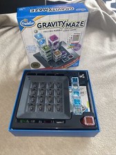 Thinkfun GRAVITY MAZE Falling Marble Logic Board Game Barely Used.