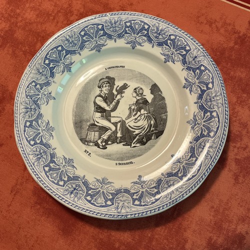 Lot assiettes parlantes - de,