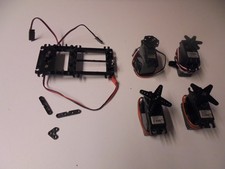 LOT 4 SERVOS + PLATINE INTER