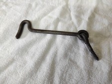 Ancien Crochet de Porte, Volet en acier 12 cm de long