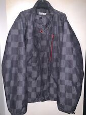 Grosse Parka Homme A Damier Grande Taille Gris Nombreuses Poches Blouson Hiver
