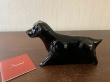 Chien labrador noir en cristal de Baccarat