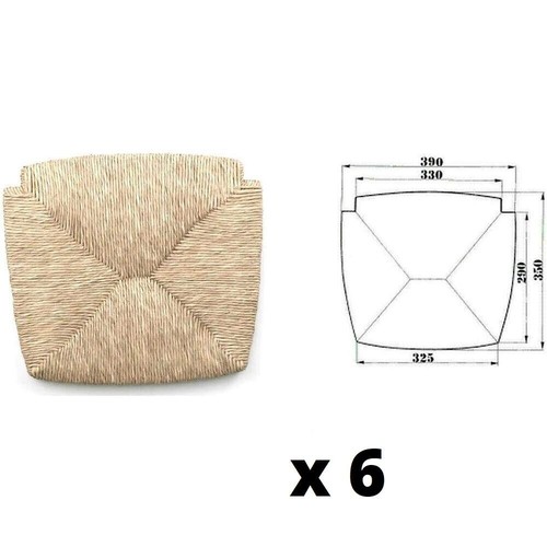 Set chaises en paille - de,