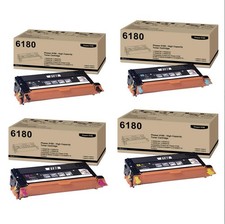 Set 4 Genuine Sealed Xerox Phaser 6180 Toners 113R00726 113R00719 113R00720 etc