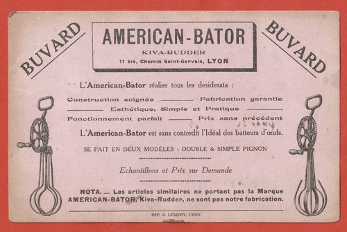 Buvard american bator - buvard,