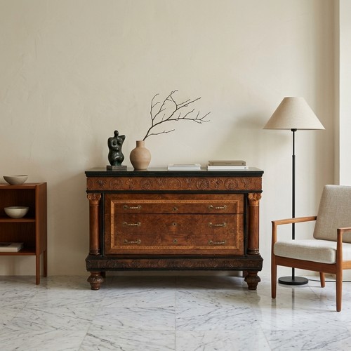Commode ancienne noyer - commode,