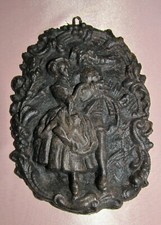 Petite plaque en fonte à