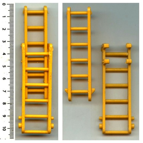 Echelle double jaune orangé - echelle,