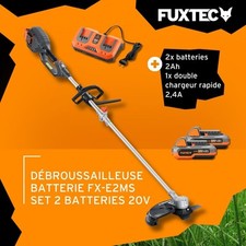 FUXTEC Débroussailleuse 2x20V E2MSSET - 2xBatteries et Chargeur