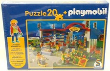Supermarché Centre Commercial Playmobil / Schmidt Puzzle + Figurine 55262 De