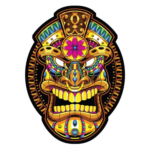 Tiki totem masque - tiki, tahiti