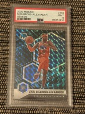 2020-21 Panini Mosaic Shai Gilgeous-Alexander Genesis CASE HIT SSP PSA 9