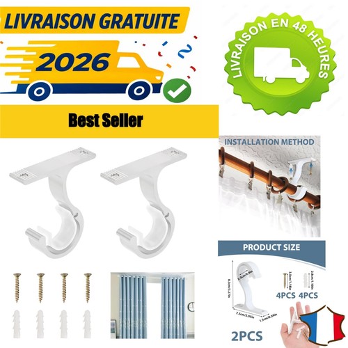 Supports tringle rideaux - supports,