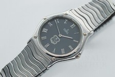 Ebel Classic Wave Extra Thin Gents Quartz Wristwatch Ref 981903 Papers Serviced