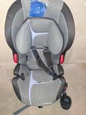 siège auto rehausseur gris et