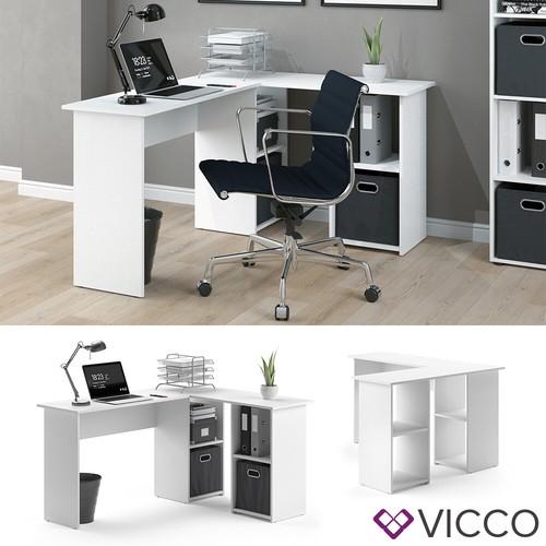 Bureau angle carlo - carlo,, blanc