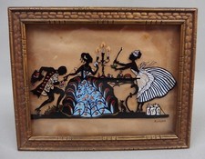 petit cadre fixé sous verre