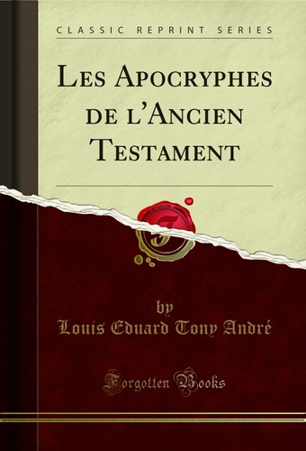 Les apocryphes ancien - de, l'ancien