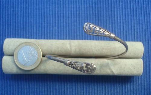 B36 bracelet jonc argent - bracelet,