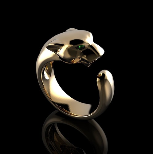 Jaguar ring gold - ring,,