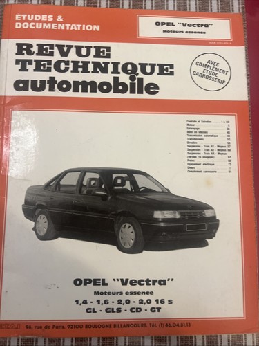 Revue technique opel - technique,