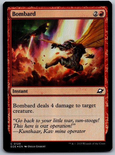 Bombard 129 foil edge of - 129,