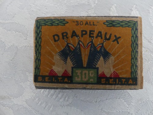Old small matchbox flags - matchbox,