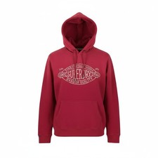 SUPERDRY Sweat À Capuche Détendu Pour Hommes M Rouge Foncé Kangourou Pullover