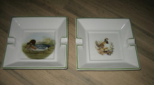 2 Cendrier en porcelaine