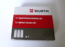 Wurth 1/2" Impact Socket Set 3-Piece Germany Brand New
