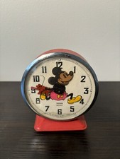 Bayard Mickey Mouse Clock  And Mickey Mouse Watch Swiss Movement.