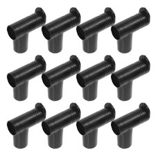  20 Pcs Tringle À Vêtements De Rechange Extrémités Noires Angle Droit